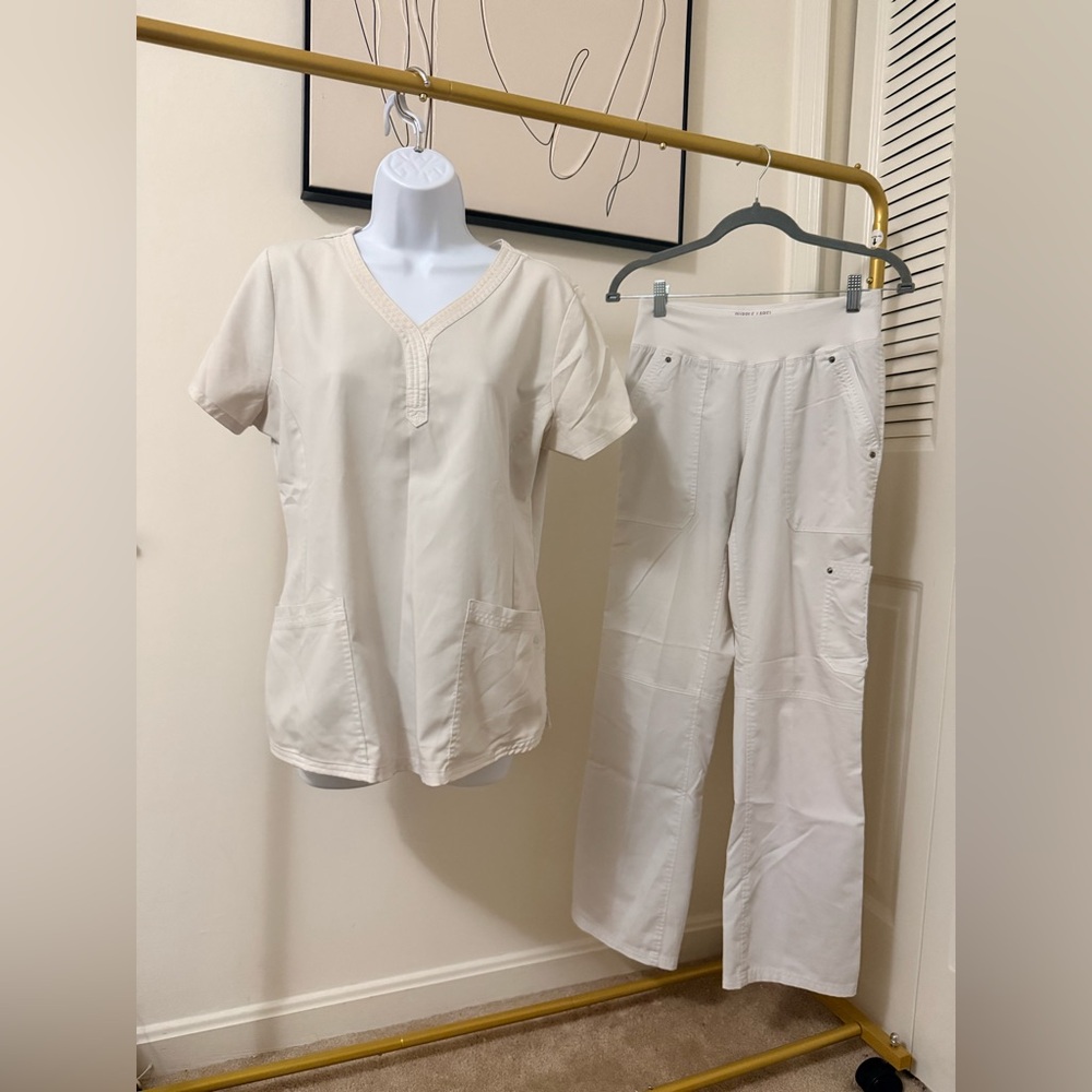 Healing Hands White Pants and Top Set